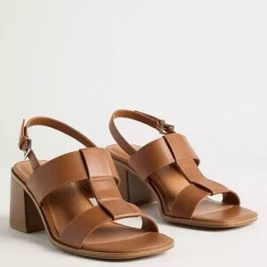 Torrid Tan Block Heel Sandals NWT